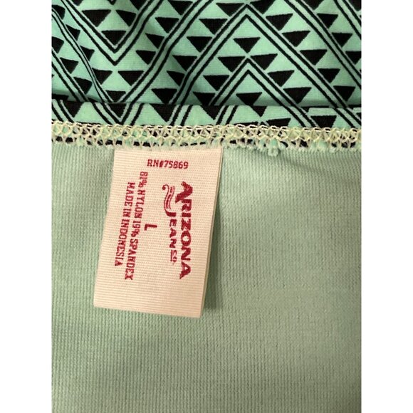 Arizona Jean Co. Green & Black Chevron Bikini Top & Bottom Set - Picture 3 of 7